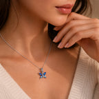 CALEO dangle lifestyle image - Blue Crystal Butterfly Dangle Charm - dangle-one-thumb-ref17-blue-crystal-butterfly-dangle-charm - 2026-07-24