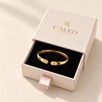 Double Initial Name Ring — CALEO gift packaging