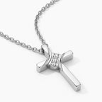 Endless Grace Cross Necklace - thumbnail silver