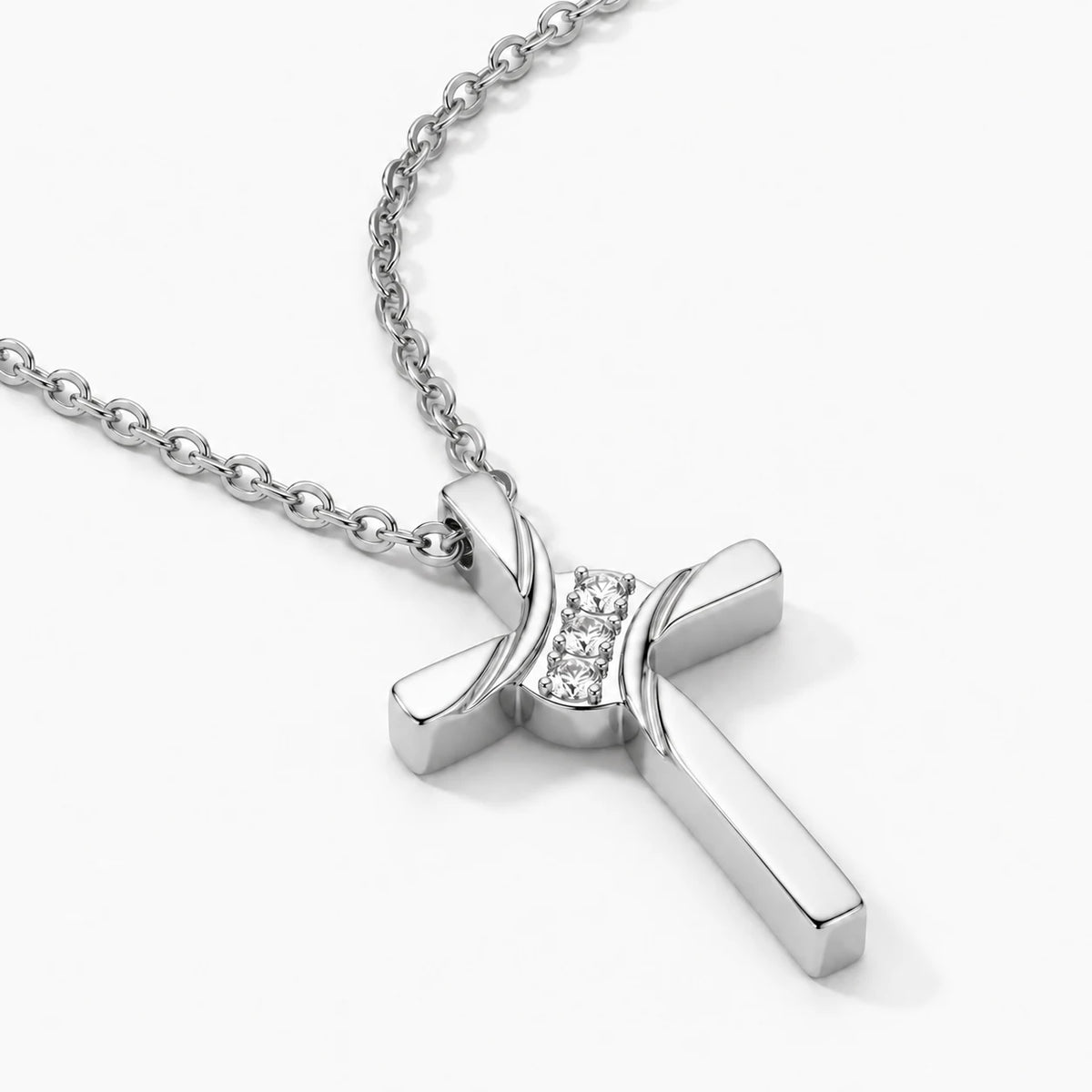 Endless Grace Cross Necklace - thumbnail silver