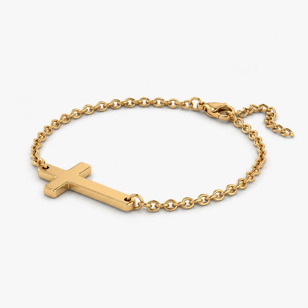 Essential Cross Bracelet - thumbnail gold