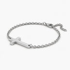 Essential Cross Bracelet - thumbnail silver
