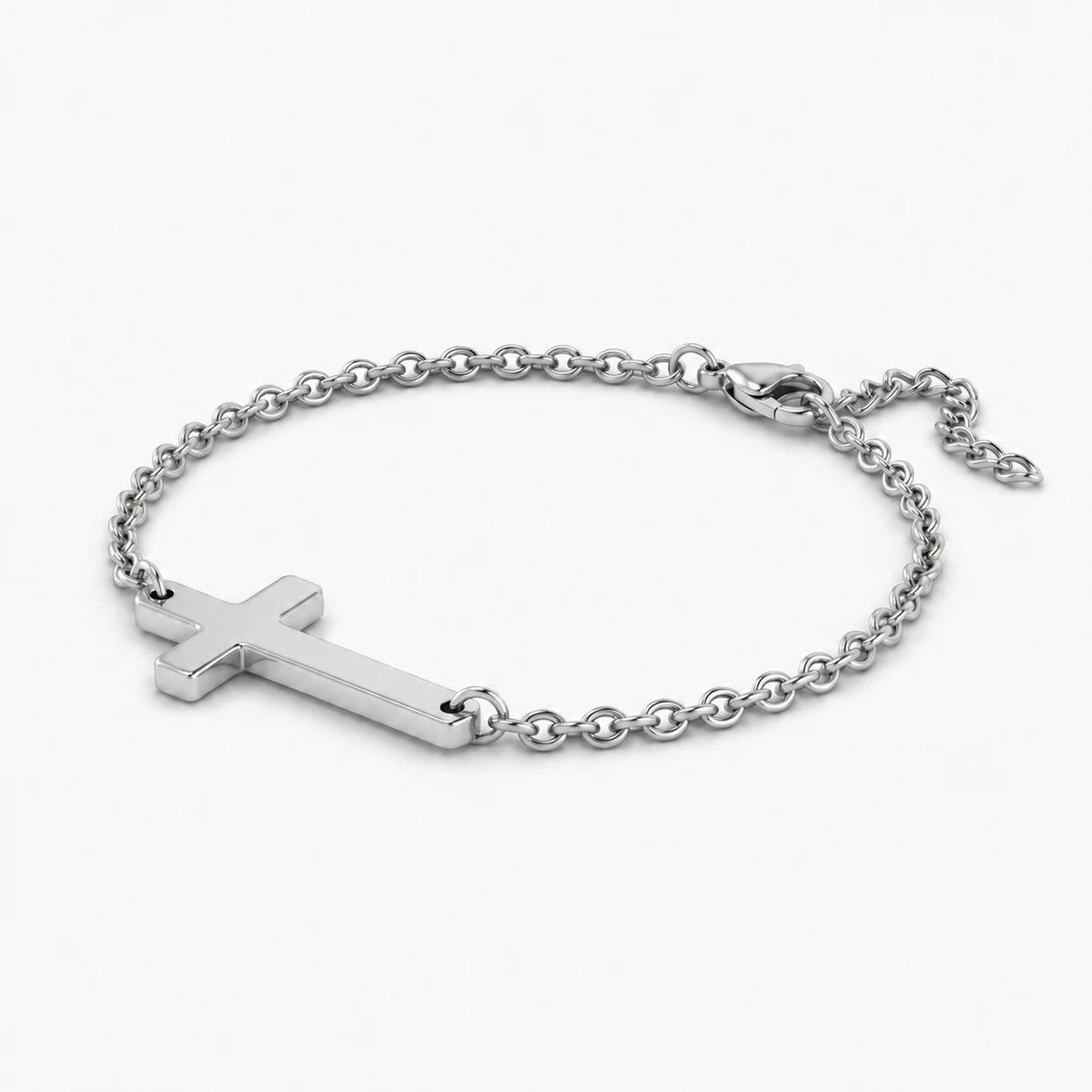 Essential Cross Bracelet - thumbnail silver