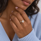 Everlight Solitaire Ring - lifestyle gold portrait