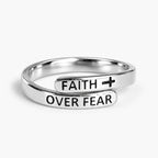 Faith Prevails Ring - thumbnail silver