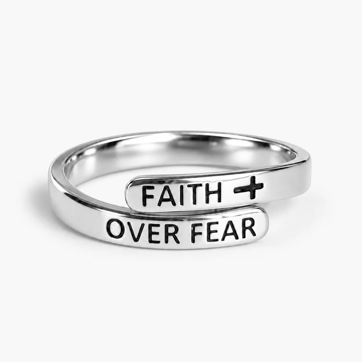 Faith Prevails Ring - thumbnail silver