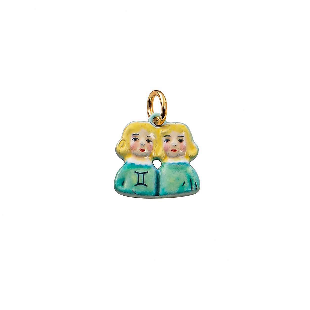 CALEO clean white thumbnail - Gemini Twins Zodiac Dangle Charm - 2026-07-24