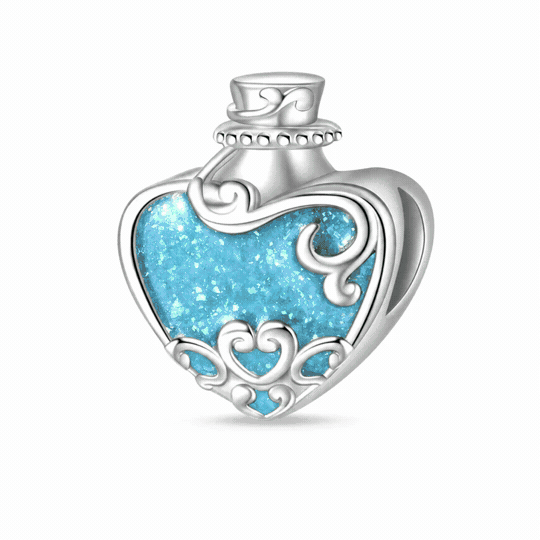 Glow-in-the-Dark Ocean Bottle Bead Charm