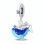 Glow-in-the-Dark Dolphin & Whale Dangle Charm