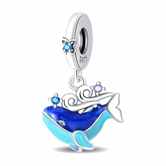 Glow-in-the-Dark Dolphin & Whale Dangle Charm