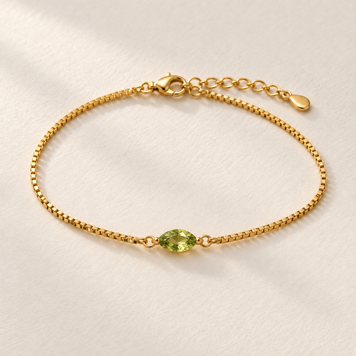 Leaf Family Birthstone Bracelet