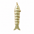 Gold Articulated Ocean Fish Pendant Charm