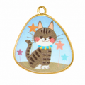 Gold Cat Pendant Charm