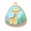 Gold Giraffe Pendant Charm