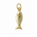 Gold Mini Fish Pendant Charm