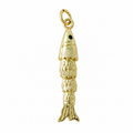 Gold Ocean Fish Pendant Charm