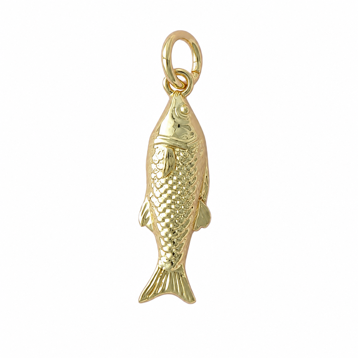Gold Petite Fish Pendant Charm