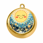 Gold Sunny Day Pendant Charm
