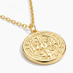 Guardian Benedict Medal Necklace - thumbnail gold