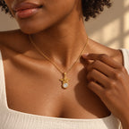 Guardian Light Angel Necklace - lifestyle touch chain