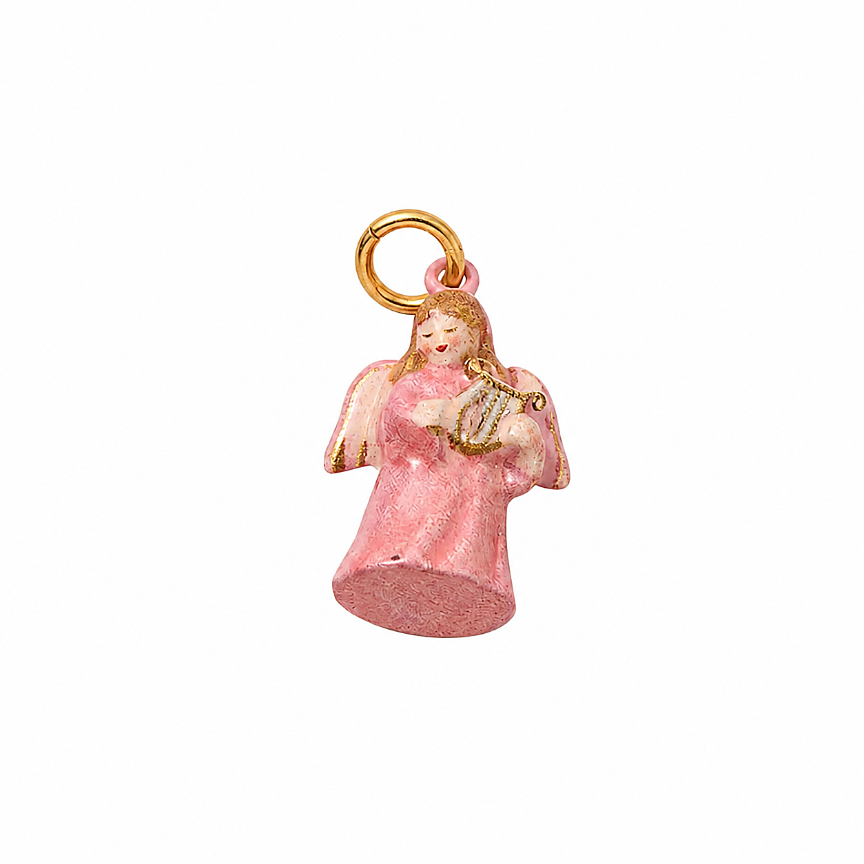 CALEO clean white thumbnail - Harp Angel Pendant Charm - 2026-07-24