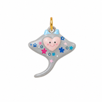 CALEO clean white thumbnail - Heart Manta Ray Pendant Charm - 2026-07-24