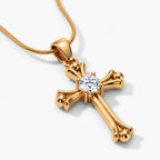 Heritage Cross Necklace - gold thumbnail