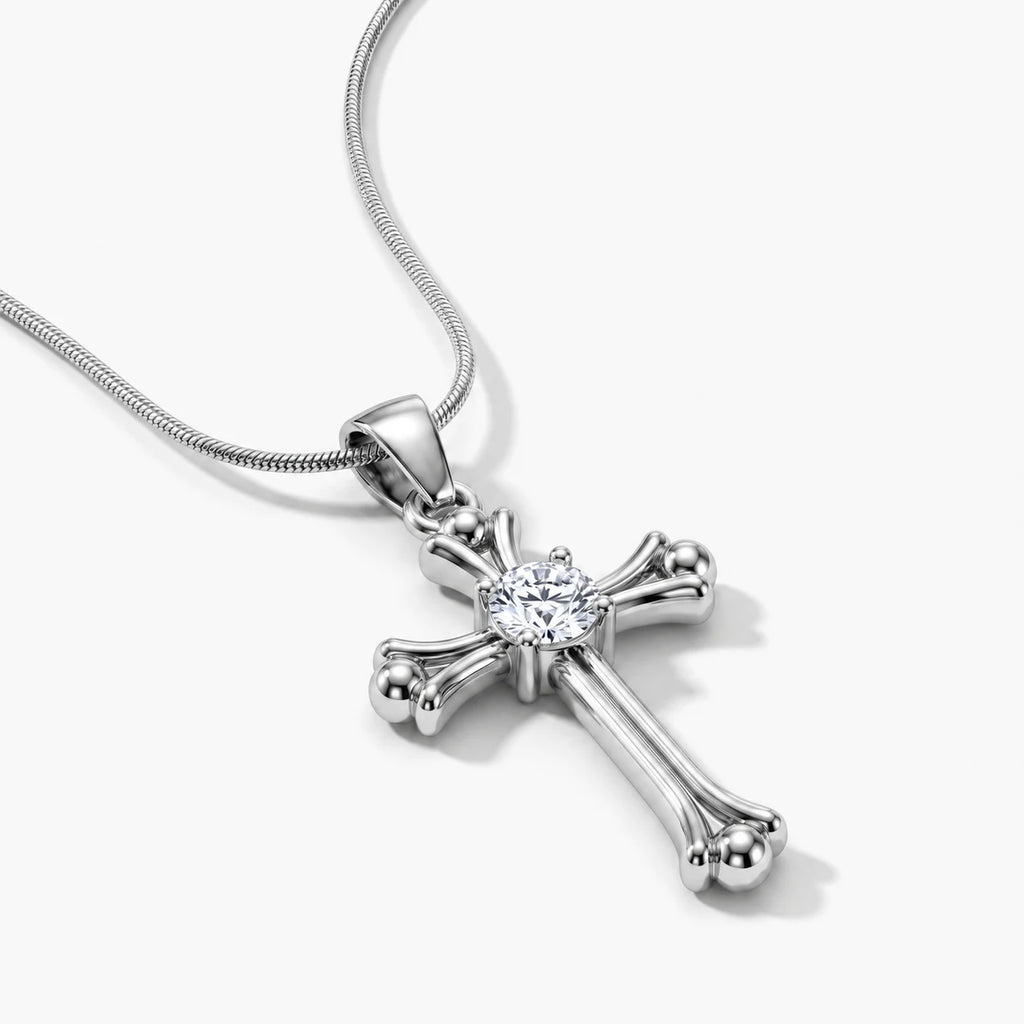 Heritage Cross Necklace - silver thumbnail