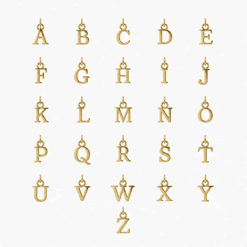Initial Grace Cross Necklace - initial options a z