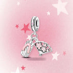CALEO Japanese charm thumbnail - Japanese Sakura Fan & Sandal Dangle Charm - pink star background - 2026-07-22