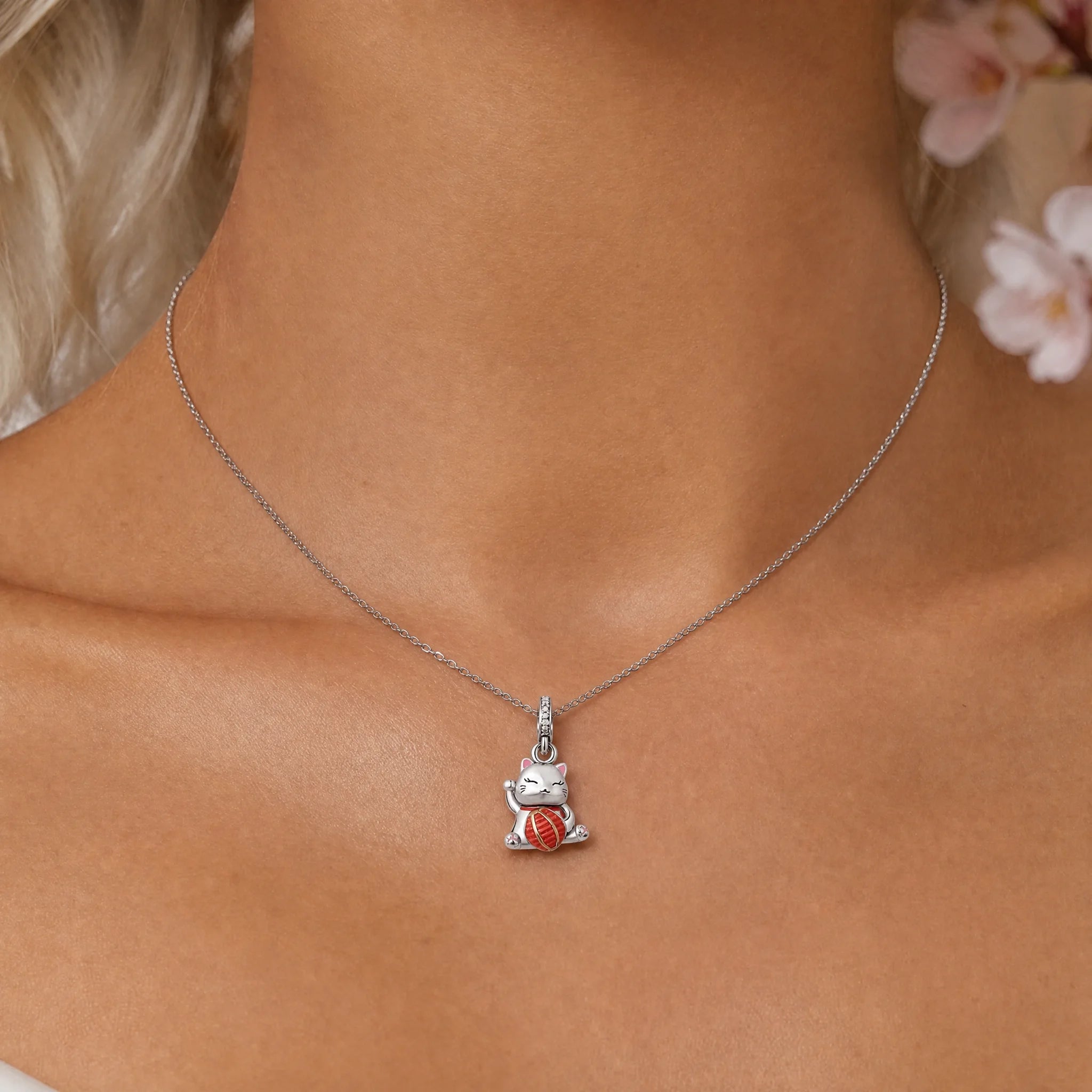 CALEO Japonism lifestyle image - Lucky Cat Yarn Ball Dangle Charm - japonism-refbatch-ref02-lucky-cat-yarn-ball-dangle-charm - 2026-07-27