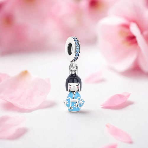 CALEO Japonism lifestyle image - Blue Kimono Kokeshi Dangle Charm - japonism-refbatch-ref06-blue-kimono-kokeshi-dangle-charm - 2026-07-27