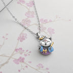 CALEO Japonism lifestyle image - Blue Kimono Lucky Cat Charm - japonism-refbatch-ref09-blue-kimono-lucky-cat-charm - 2026-07-27