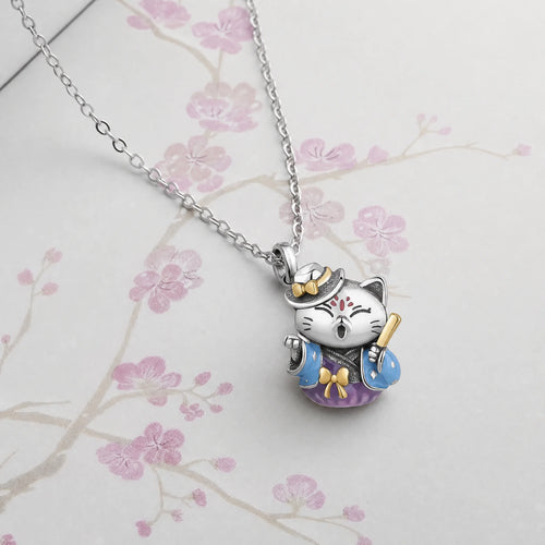 CALEO Japonism lifestyle image - Blue Kimono Lucky Cat Charm - japonism-refbatch-ref09-blue-kimono-lucky-cat-charm - 2026-07-27