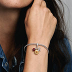 Ladybug Sunflower Dangle Charm lifestyle jewelry image
