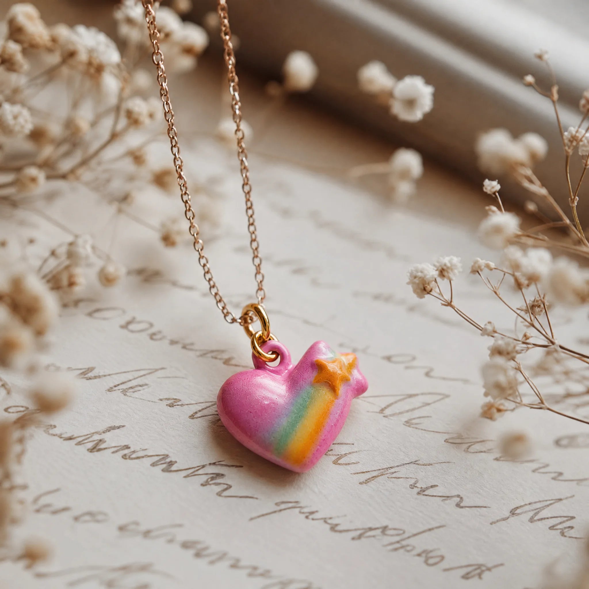 CALEO lifestyle Reference bank random - Rainbow Heart Pendant Charm - lifestyle-refbank-random-20260727-r25-rainbow-heart-pendant-charm