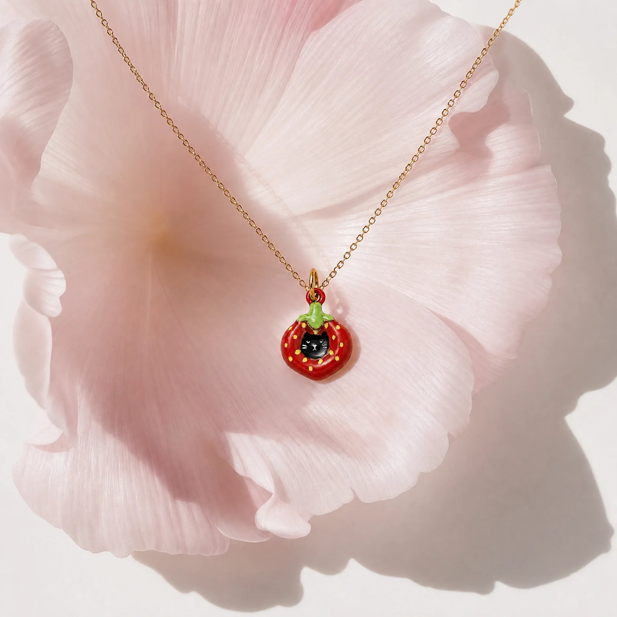 CALEO lifestyle Reference bank random - Strawberry Cat Pendant Charm - lifestyle-refbank-random-20260727-r39-strawberry-cat-pendant-charm