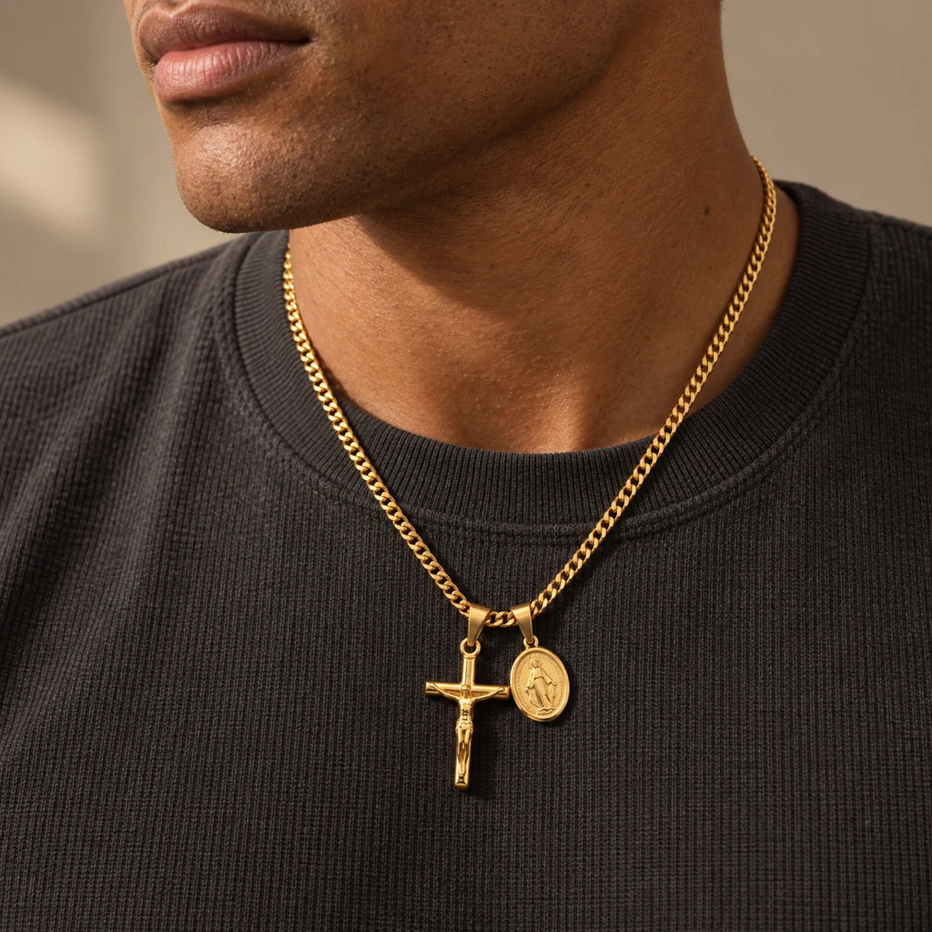 Marian Grace Necklace - lifestyle gold male