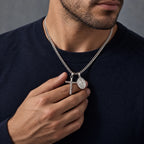 Marian Grace Necklace - lifestyle silver hand