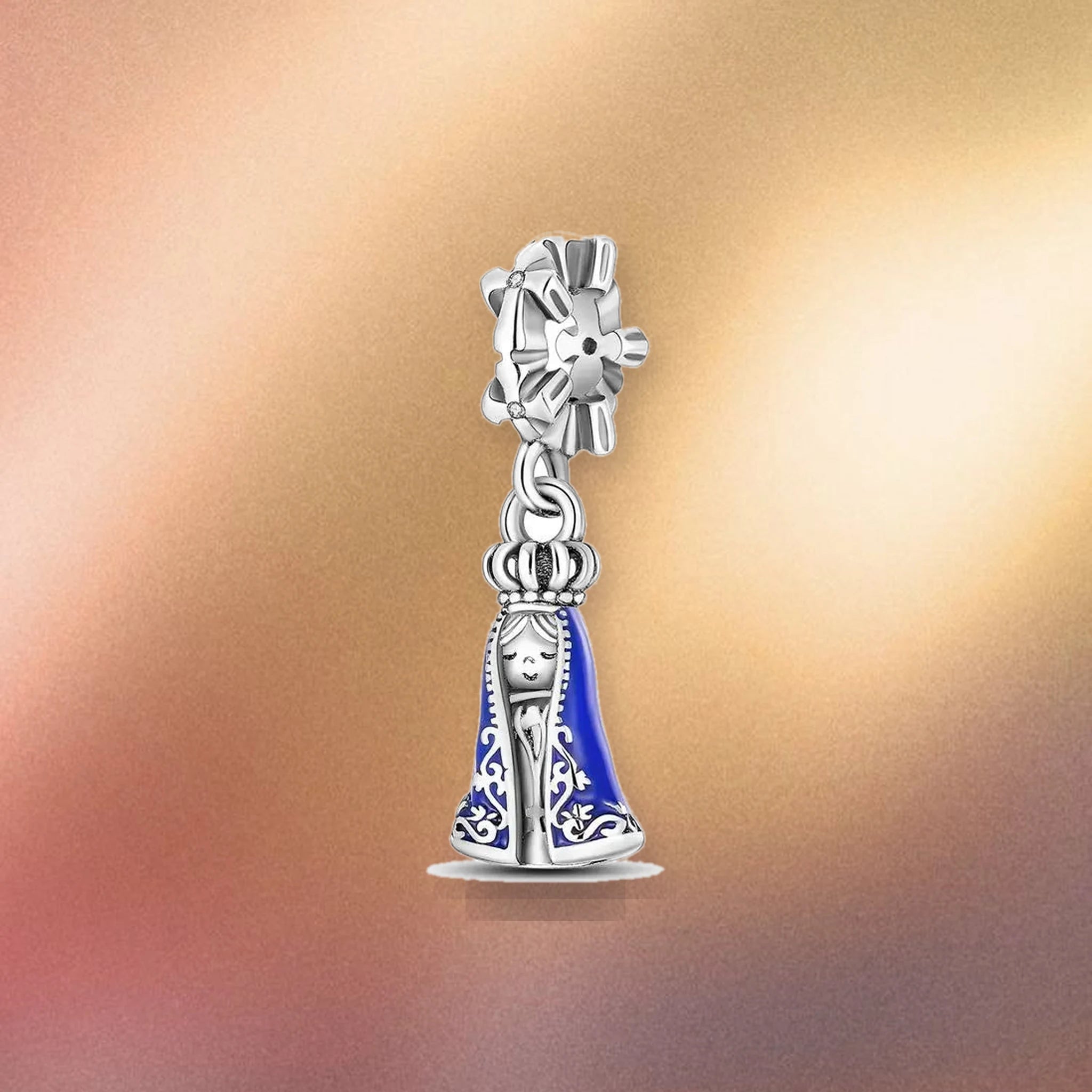 CALEO mystic background gallery image - Blue Our Lady Medallion Dangle Charm - mystic-composite-bg-ref04-blue-our-lady-medallion-dangle-charm - 2026-07-26