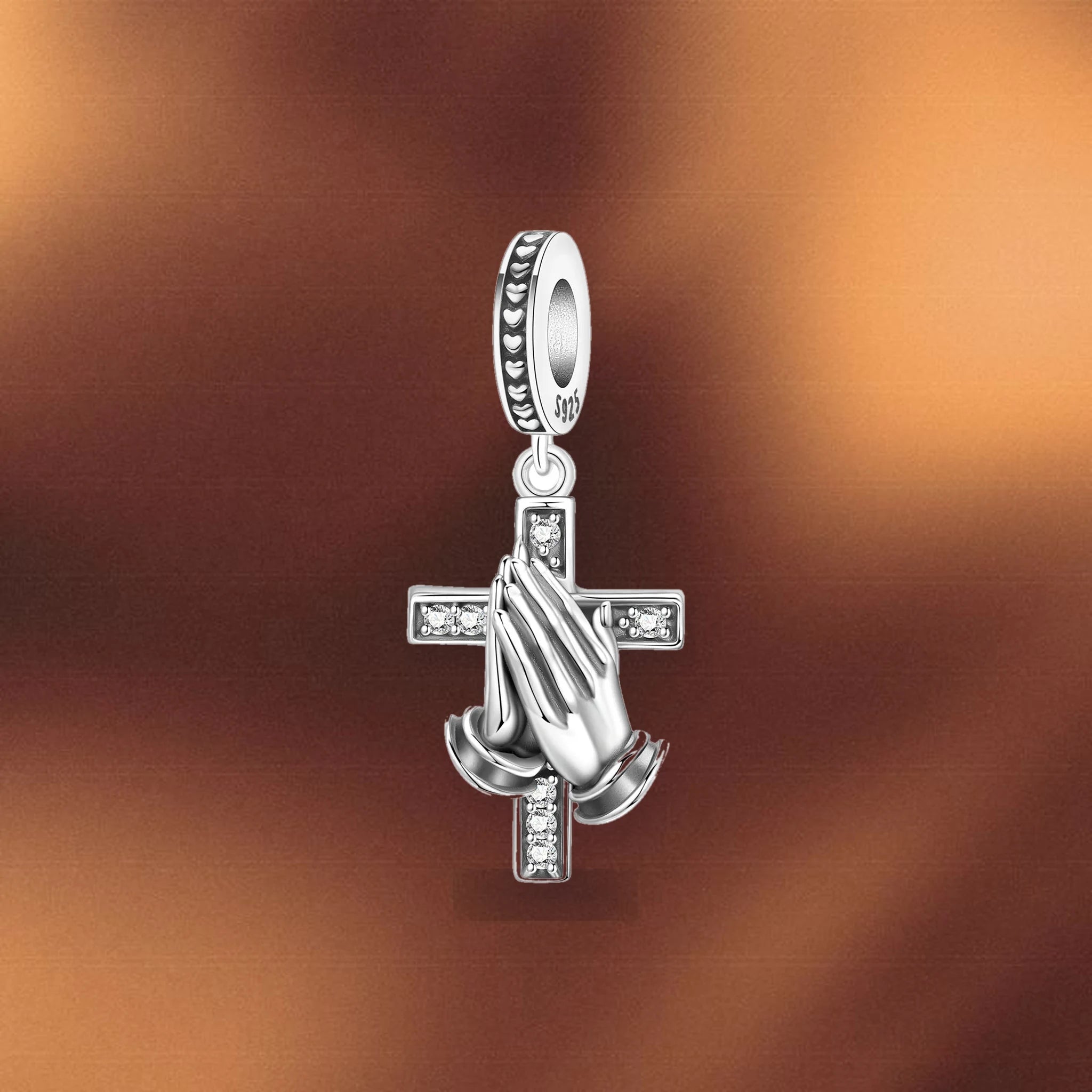 CALEO mystic background gallery image - Praying Hands Cross Charm - mystic-composite-bg-ref05-praying-hands-cross-charm - 2026-07-26