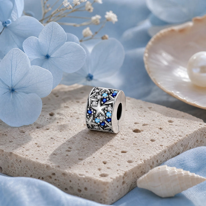 CALEO Nature & Flowers color-matched lifestyle image - Starfish & Ocean Waves Bead Charm - nature-flowers-color-blue-ref18-starfish-ocean-waves-bead-charm - 2026-07-27