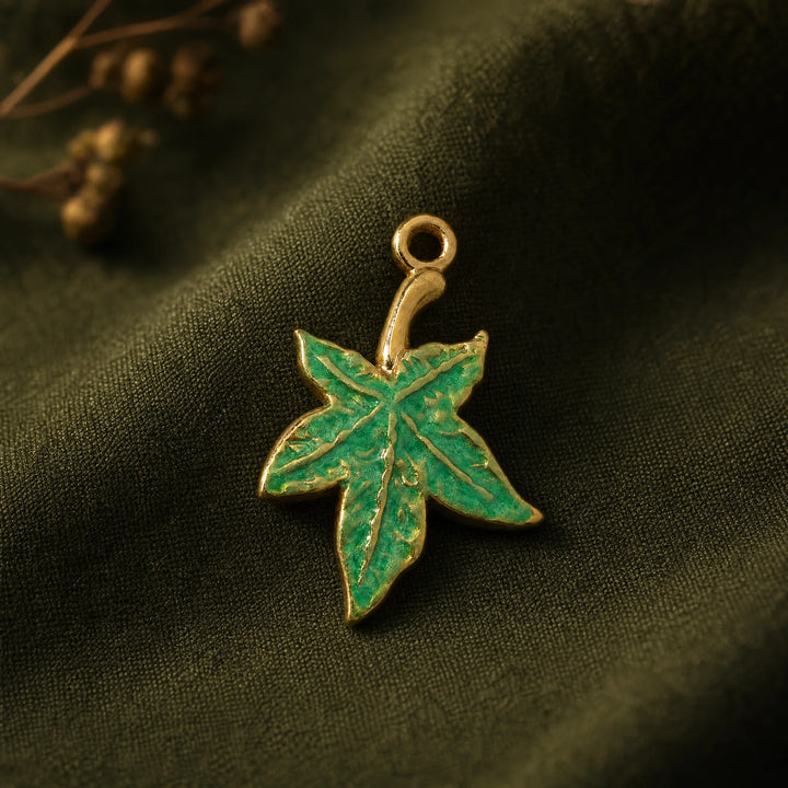 CALEO Nature & Flowers color-matched lifestyle image - Emerald Maple Leaf Charm Set - nature-flowers-color-green-ref01-emerald-maple-leaf-charm-set - 2026-07-27