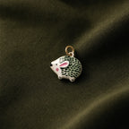 CALEO Nature & Flowers color-matched lifestyle image - Hedgehog Pendant Charm - nature-flowers-color-green-ref01-hedgehog-pendant-charm - 2026-07-27