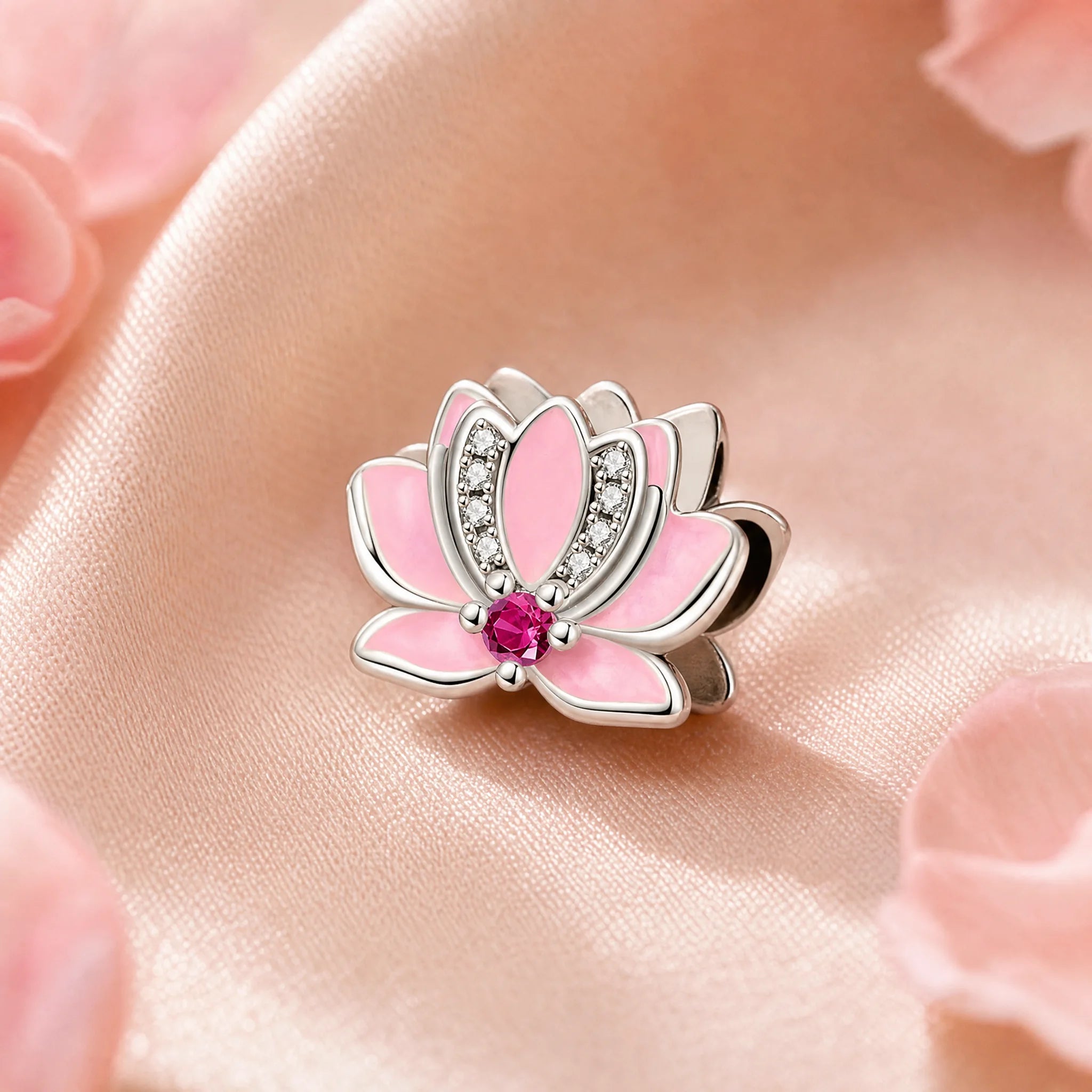 CALEO Nature & Flowers color-matched lifestyle image - Pink Lotus Charm - nature-flowers-color-pink-ref23-pink-lotus-charm - 2026-07-27
