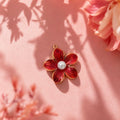 CALEO Nature & Flowers color-matched lifestyle image - Ruby Pearl Blossom Charm Set - nature-flowers-color-red-ref20-ruby-pearl-blossom-charm-set - 2026-07-27