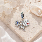 CALEO Nature & Flowers color-matched lifestyle image - Merry Christmas Reindeer Snowflake Dangle Charm - nature-flowers-color-white-ref18-merry-christmas-reindeer-snowflake-dangle-charm - 2026-07-27