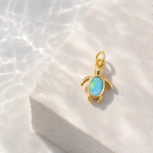 CALEO ocean lifestyle image - Blue Sea Turtle Crystal Dangle Charm - ocean-extra-ref01-blue-sea-turtle-crystal-dangle-charm - 2026-07-23