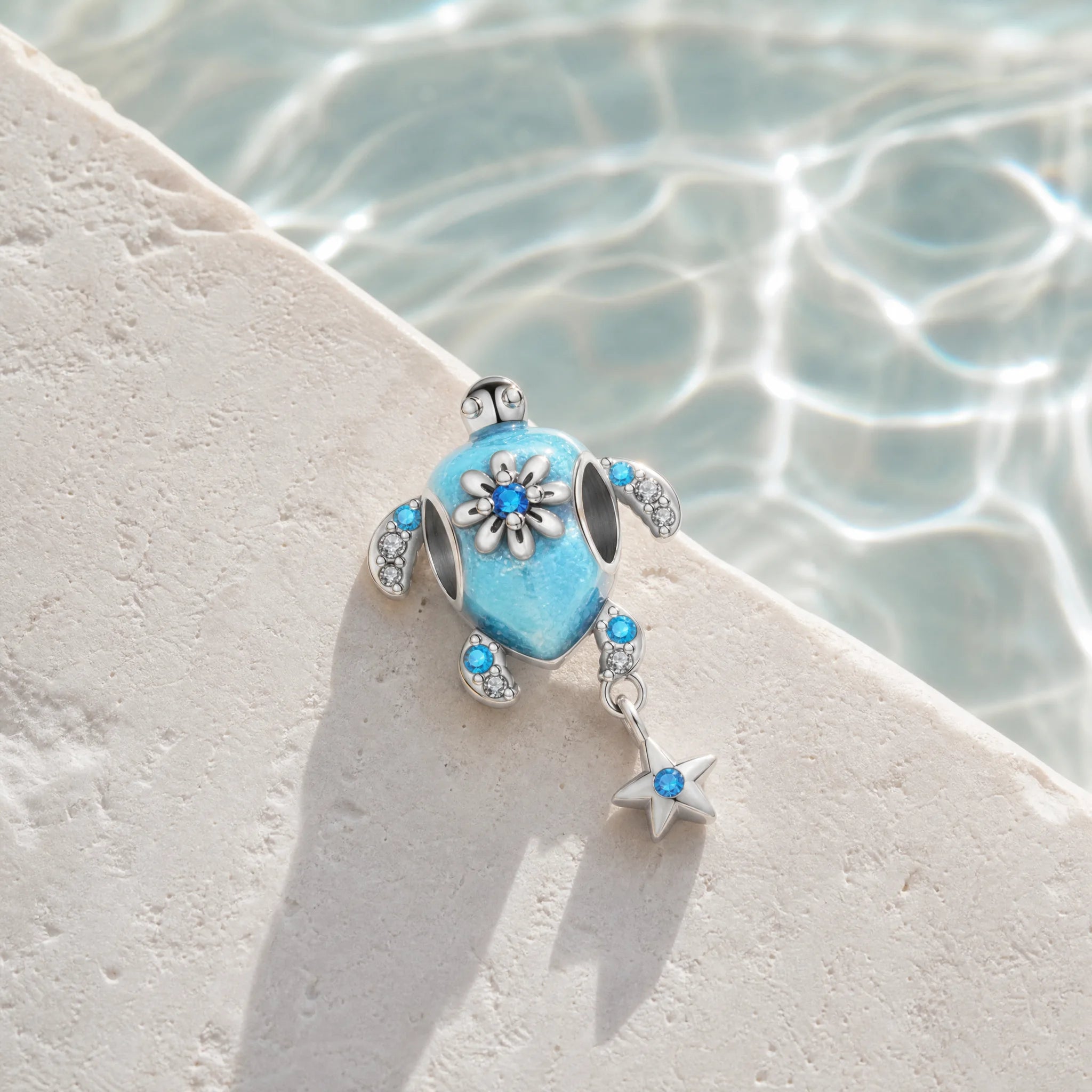 CALEO ocean lifestyle image - Glow-in-the-Dark Blue Sea Turtle Dangle Charm - ocean-ref01-glow-in-the-dark-blue-sea-turtle-dangle-charm - 2026-07-23