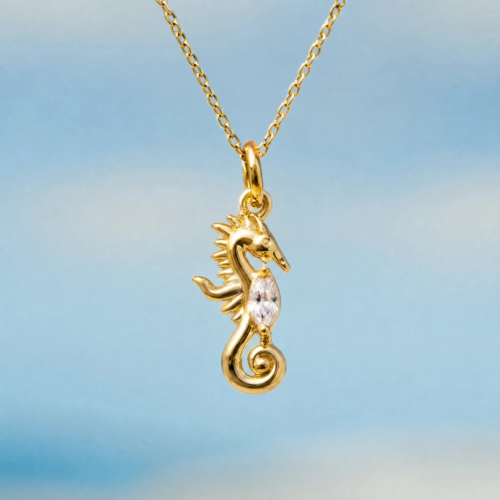 CALEO ocean lifestyle image - Crystal Seahorse Pendant Charm - ocean-ref06-crystal-seahorse-pendant-charm - 2026-07-23